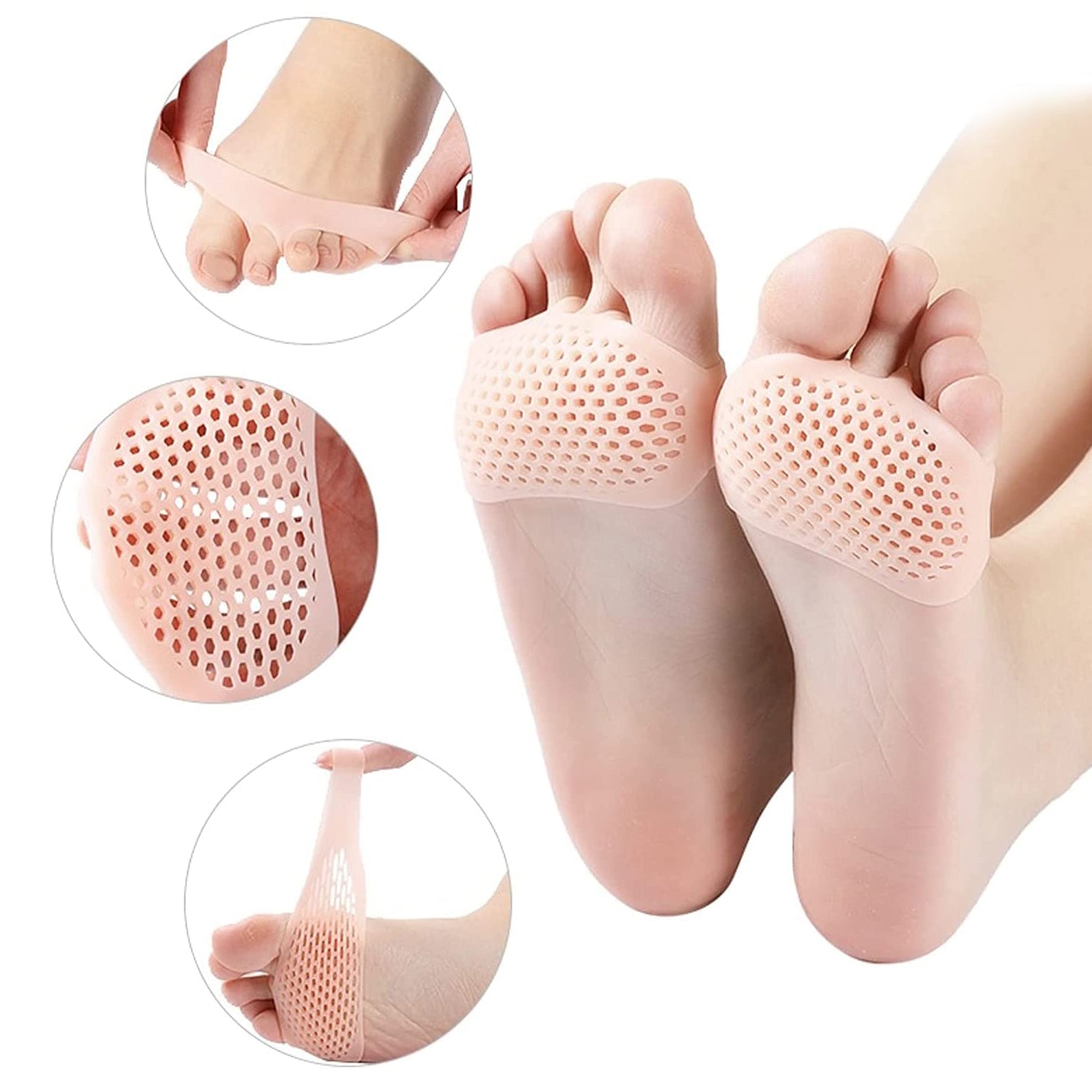 6257 SILICONE TIPTOE PROTECTOR AND COVER USED IN PROTECTION OF TOE FOR MEN AND WOMEN DeoDap 6257 SILICONE TIPTOE PROTECTOR AND COVER USED IN PROTECTION OF TOE FOR MEN AND WOMEN DeoDap